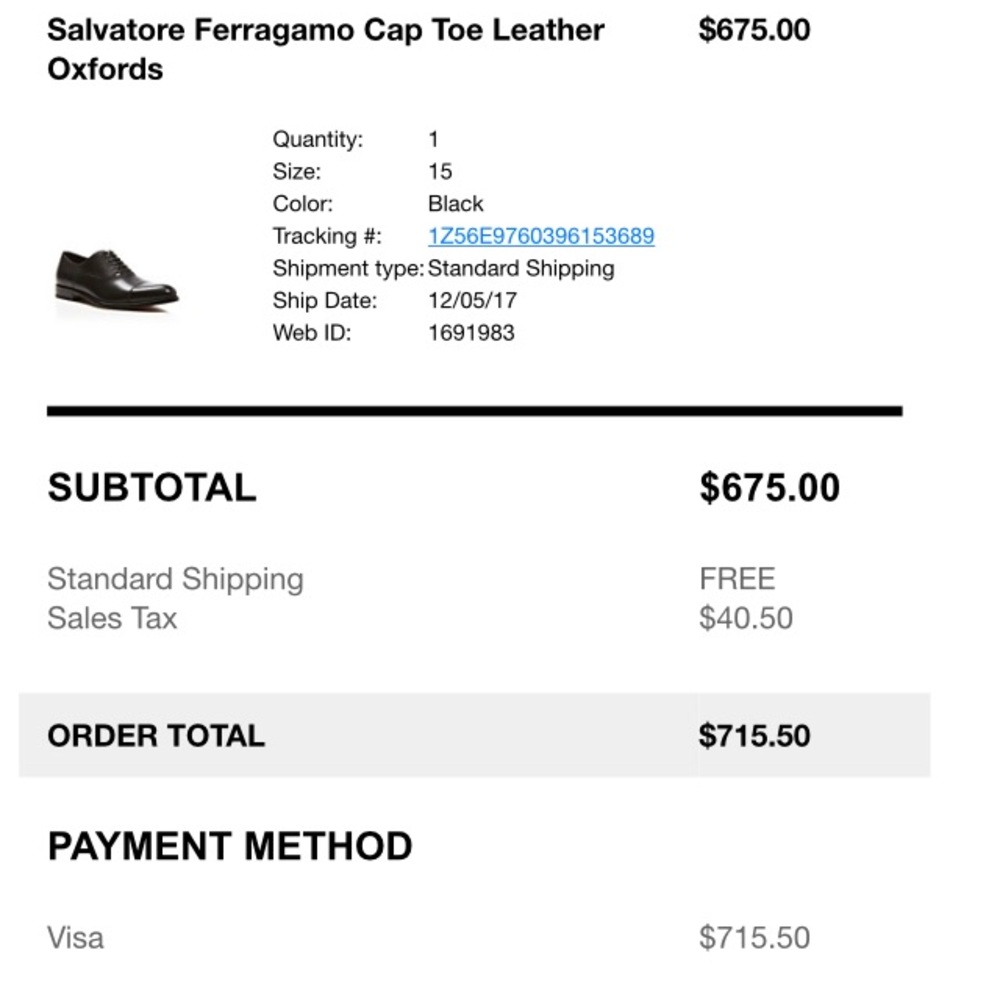 Salvatore Ferragamo Leather Oxford - Picture 5 of 5